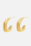 Chunky Modern Hoop Earring - Gold