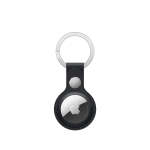 Apple Airtag Leather Key Ring - Midnight