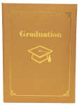 A4 Graduation certificate Holder Vinyl - Gold