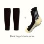 2 Pairs Of Men's Professional Football Socks With Non Slip Grains Comfy Breathable Cushioned Soft & Elastic Socks Spring & Summer
