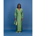 Satin Formal Dress In Forest - XL