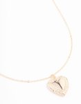 Goldair Gold Plated Detailed Heart Locket Necklace