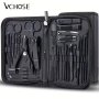 7/32PCS Manicure Tool Set Cuticle Nippers And Cutter Kit Professional Nail Clippers Pedicure Kit Nail Art Tools Stainless Steel Grooming Kit For Travel