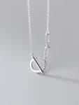 Gemima Circle Cz Necklace 925 Sterling Silver 45CM Chain. - Gold Plated 925 Sterling Silver