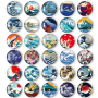 30 Pcs Fridge Magnets Gift Notes Decor Office Cabinets Whiteboards - 3081