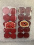 Round Red Tea Light Candles