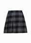 Pleated Plaid Skirt