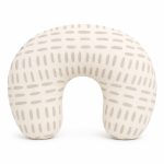 Feeding Pillow Cover And Inner White With Grey Stripes- In Stock