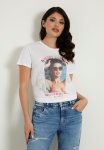 Guess Ss Malibu Girl Easy Tee - Pure White