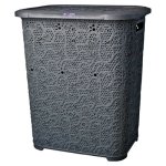Nu-ware Charcoal Lace Laundry Basket