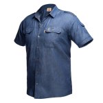 Mens Kalahari Shirt S S Denim - XS
