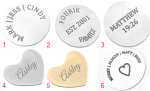 FLPD4 - Personalized Stainless Steel Disc For Floating Locket Necklace