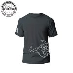 Mens Side Keyline Wrap Tee - Pewter - 2XL