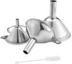 Stainless Steel Funnels For Kitchen Use-set Of 3 Stainless Steel Funnel
