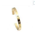 Vixen Open Bangle With Cubic Zirconia Stars