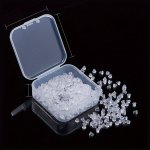 100PCS 200PCS PACK Bullet Ear Clog Earrings Pin Backs Ear Stud Accessories Silicone Ear Plug Ear Stud Ear Clog Transparent Leath
