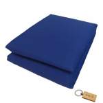 Smte Luxurious Microfiber Bed Sheets: 150X189CM+SMTE Keyring Blue With Keychain