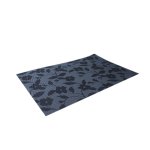 Grey Placemat With Black Flower Pattern SGN1546