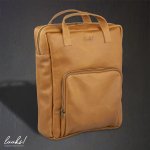 Charlie Leather Laptop Backpack