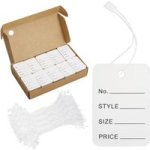 1000PCS Writable Paper Price Tags White