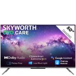 Skyworth 50 Inch G6600G Series Uhd Smart Google Tv - 3840 X 2160 Resolution 60HZ Refresh Rate 8MS Response Time Brightness: 250NIT Google Smart