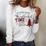 1PC Mixed Color Christmas Tree & Snowflake Iron-on Transfer Sheet Polyurethane Diy Heat Press Decal For T-shirts Sweatshirts And Pillows - "it's The Most