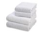 Snag Free 485GSM White Bath & Hand Towel Set - Pack Of 4