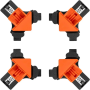 4-PIECE 90-DEGREE Adjustable Corner Clamps For Woodworking Diy Projects