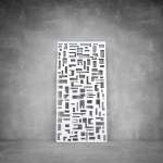 Laser Cut Screen - Design 093 - 1040 X 535 X 20 Matt White Indoor