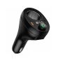 Bluetooth Fm Transmitter Car 120W Charger LED Display Dual Usb/usb-c Ports
