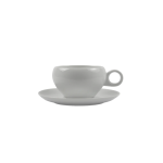 Omada - Irregular Cup & Saucer White