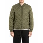 Mens Paded Jacket In Khaki Green - Khaki Green L