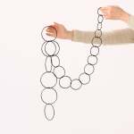 Hanging Metal Trellis - Black 100CM X 10CM