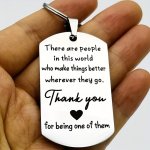 Thank You Appreciation Gift Keychain Stainless Steel Key Ring Gift For Coworkers Doctors Nurses Teachers Volunteer Social Worker