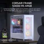 FRAM E 5000D Argb Rs Mid-tower PC Case 4X 4X RS140 Argb Fans 2X 2.5" 1X 3.5" White.