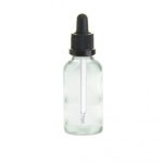 50ML Clear Glass Aromatherapy Bottle With Pipette - Black 18 89