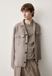 Regular Fit Pocket-detail Shacket - Mole