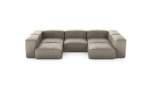 U-shape Sofa - Leather - Beige - 314CM X 199CM