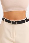 Ladies Reversible Slimline 2-IN-1 Office Leather Belt 1200MM X 30MM