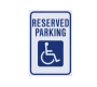 Handicap Reserved Parking Sign - Abs Sign Board
