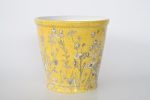 Yellow Daisy Round Planter 21.5X23CM