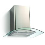 Falco 60CM Curved Glass S steel Chimney Extractor FAL-60-38SG