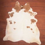 Aa Grade Cow Hide 082 Brown white XXL - Extra Extra Large Brown white Panelled