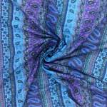 150CM Gypsy Print Fabric Per Meter 6