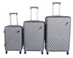 Smte Travel Luggage Suitcase Set-stylish And Convenient 3-PIECE Gold With Keychain