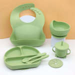 7 Piece Baby Feeding Set Bpa Free - Yellow