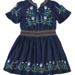 Girls Blue Viscose Dress