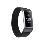 Kd Stainless Steel Milanese Loop Strap Fitbit Charge 3 S m Black