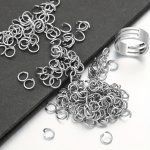 About 200PCS PACK Stainless Steel Open Jump Rings Bracelet Necklace Connectors For Diy Jewelry Accessories