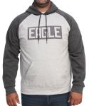 Mens Colour Block Hoody - 8XL Grey Mel
